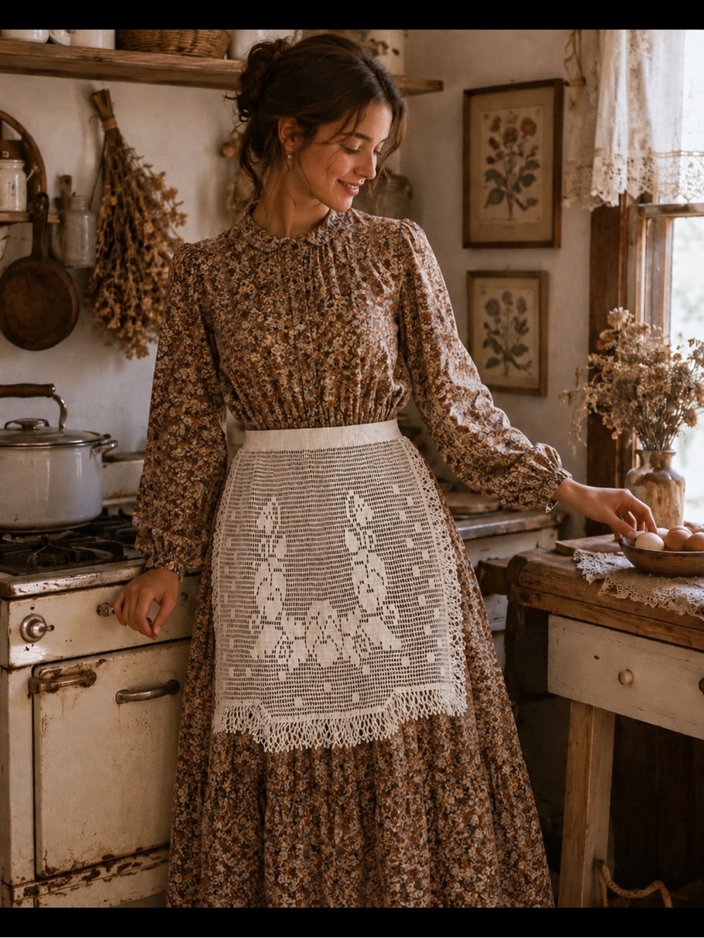 Vintage Crocheted apron
